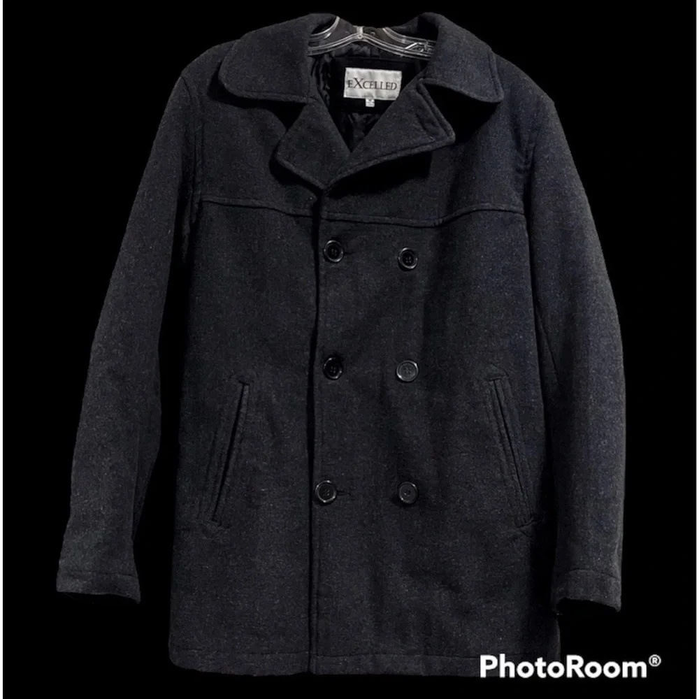 Double Breasted Peacoat •Men• - Picture 2 of 10